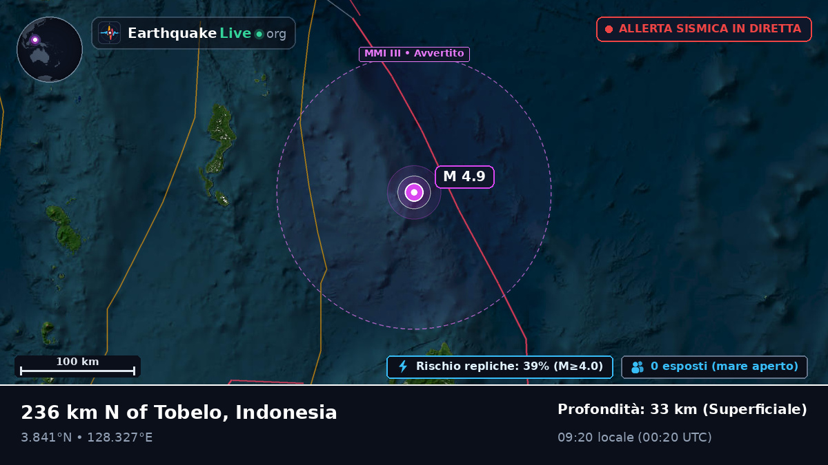 Oceano Pacifico settentrionale (Indonesia)