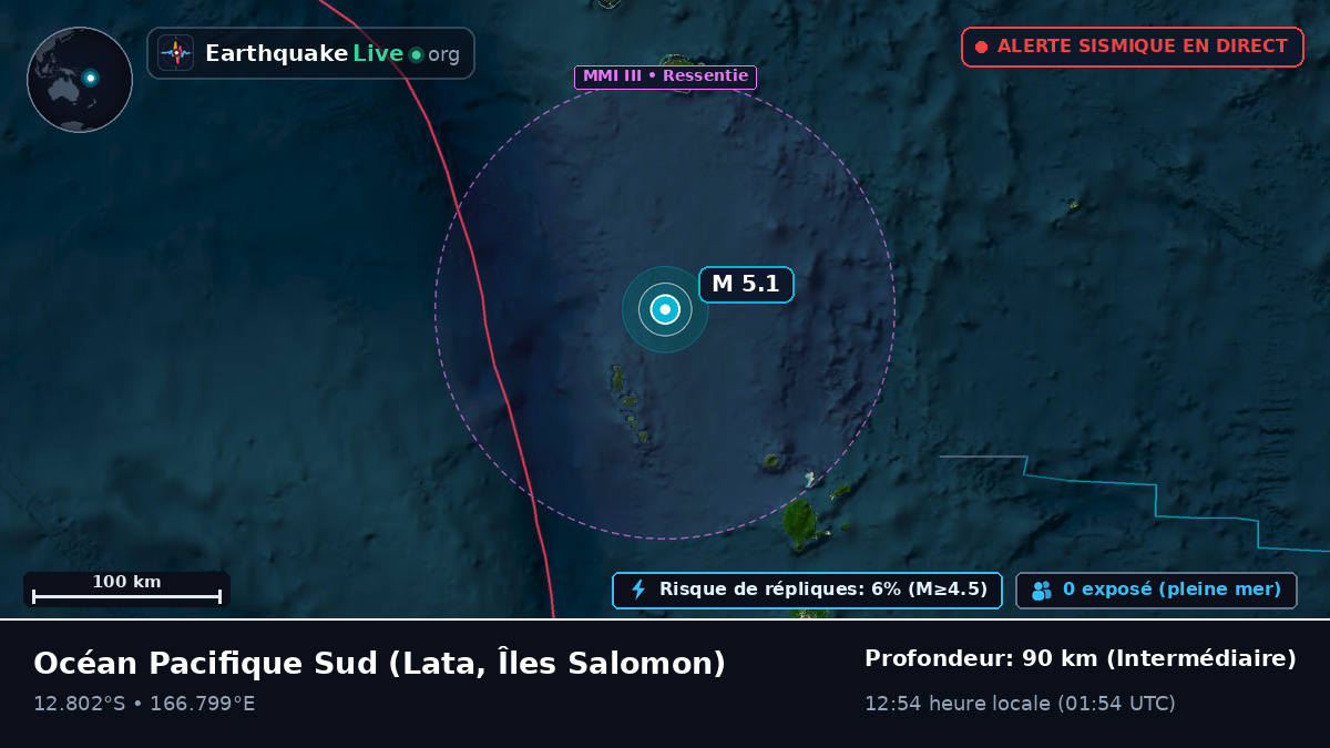 Océan Pacifique Sud (Îles Salomon)