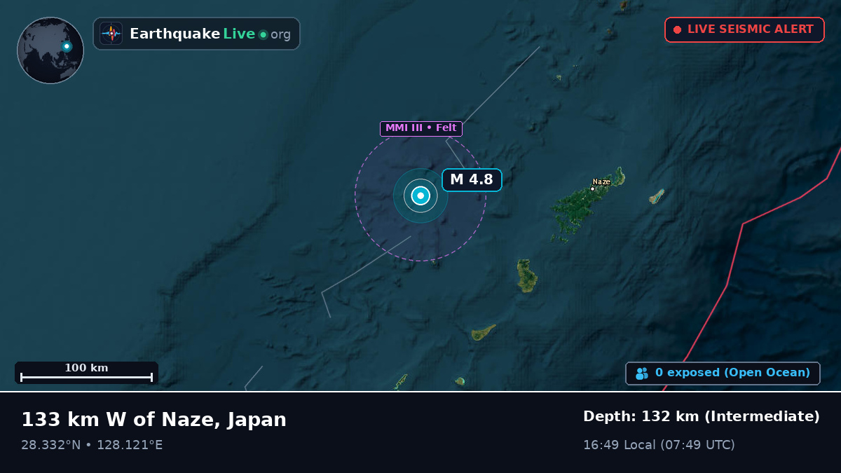 Off the coast of Naha, Japan