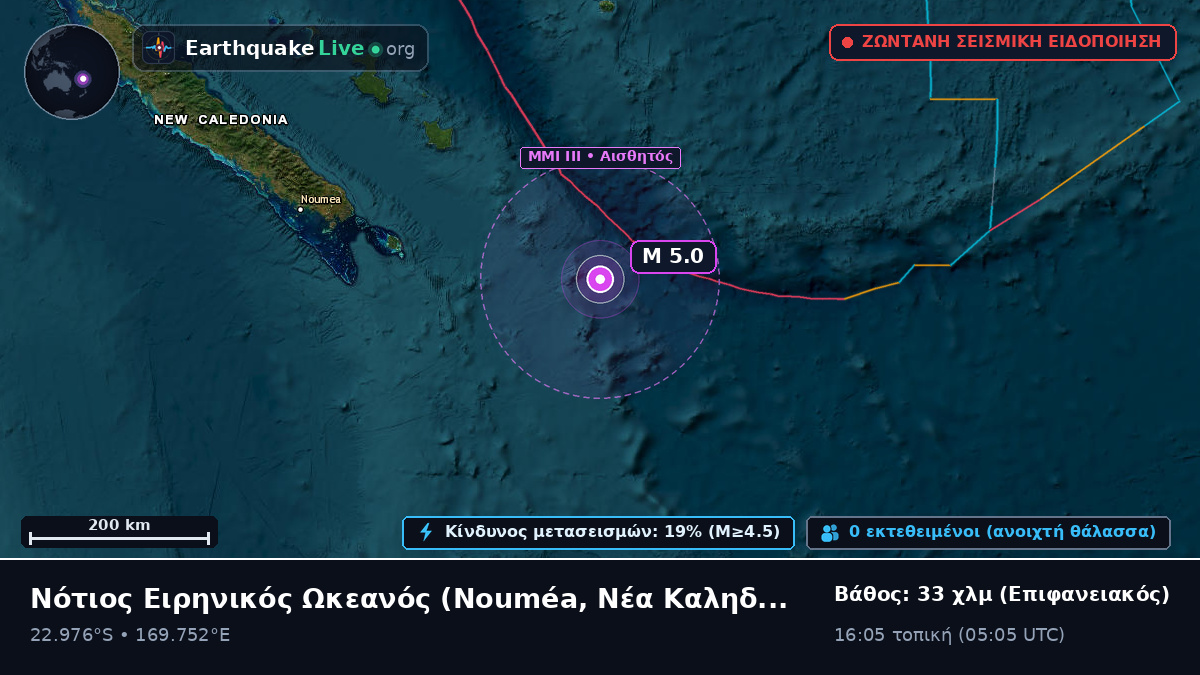 Νότιος Ειρηνικός Ωκεανός (Νέα Καληδονία)