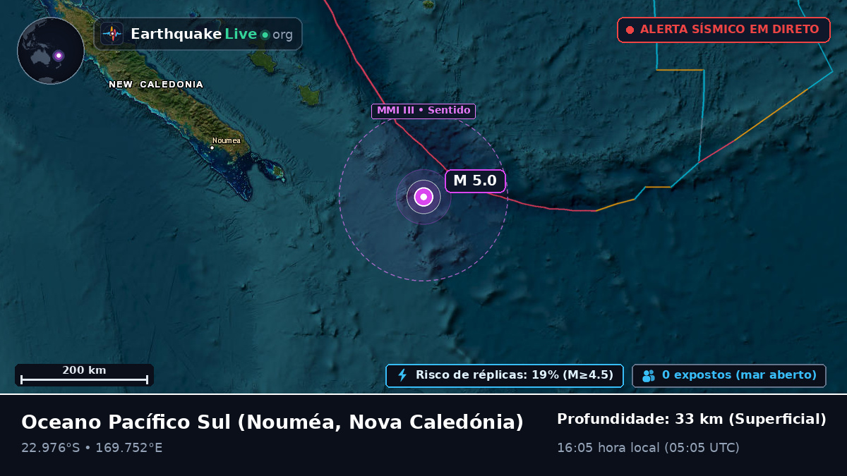 Oceano Pacífico Sul (Nova Caledónia)