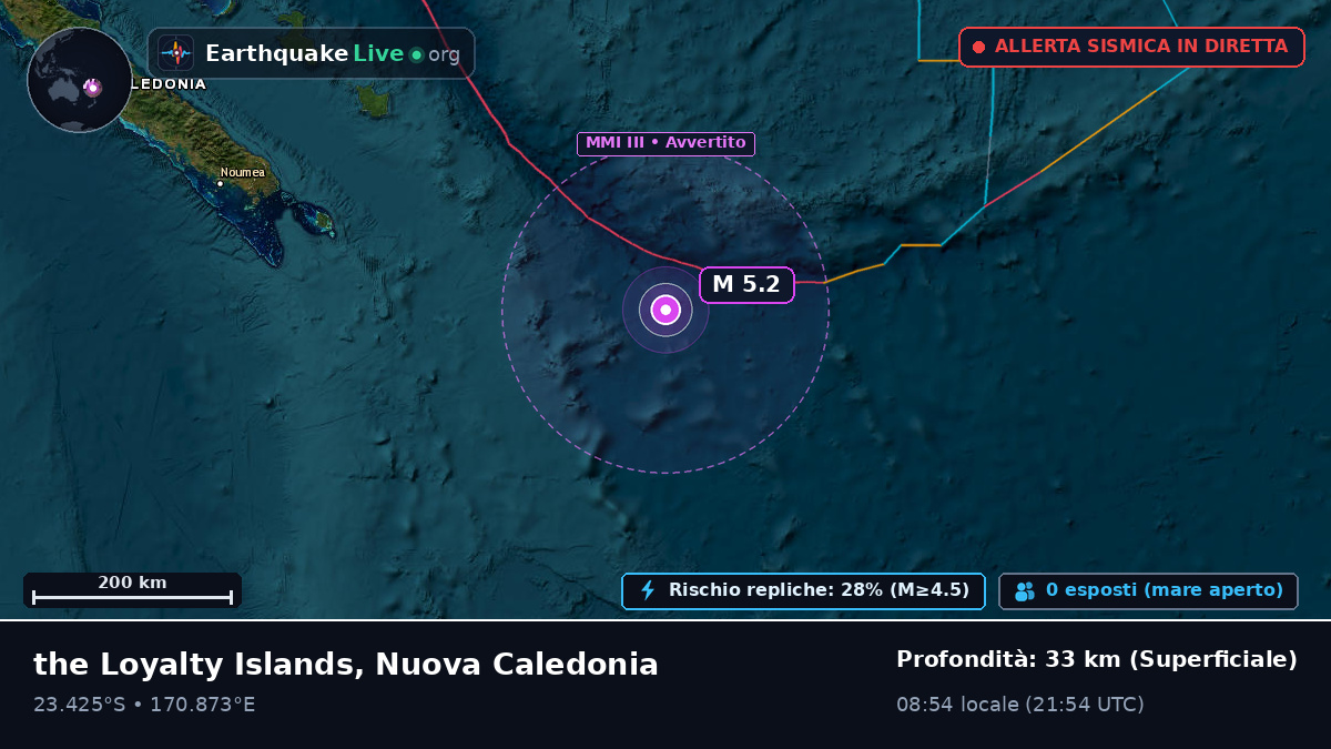 Oceano Pacifico meridionale (Nuova Caledonia)