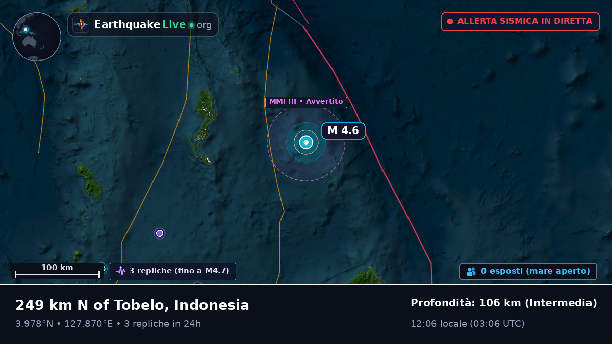 Oceano Pacifico settentrionale (Indonesia)