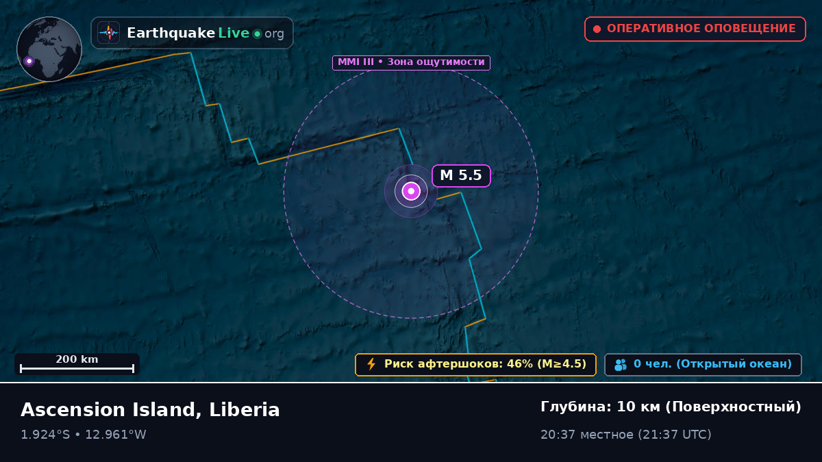 Южная часть Атлантического океана (Liberia)