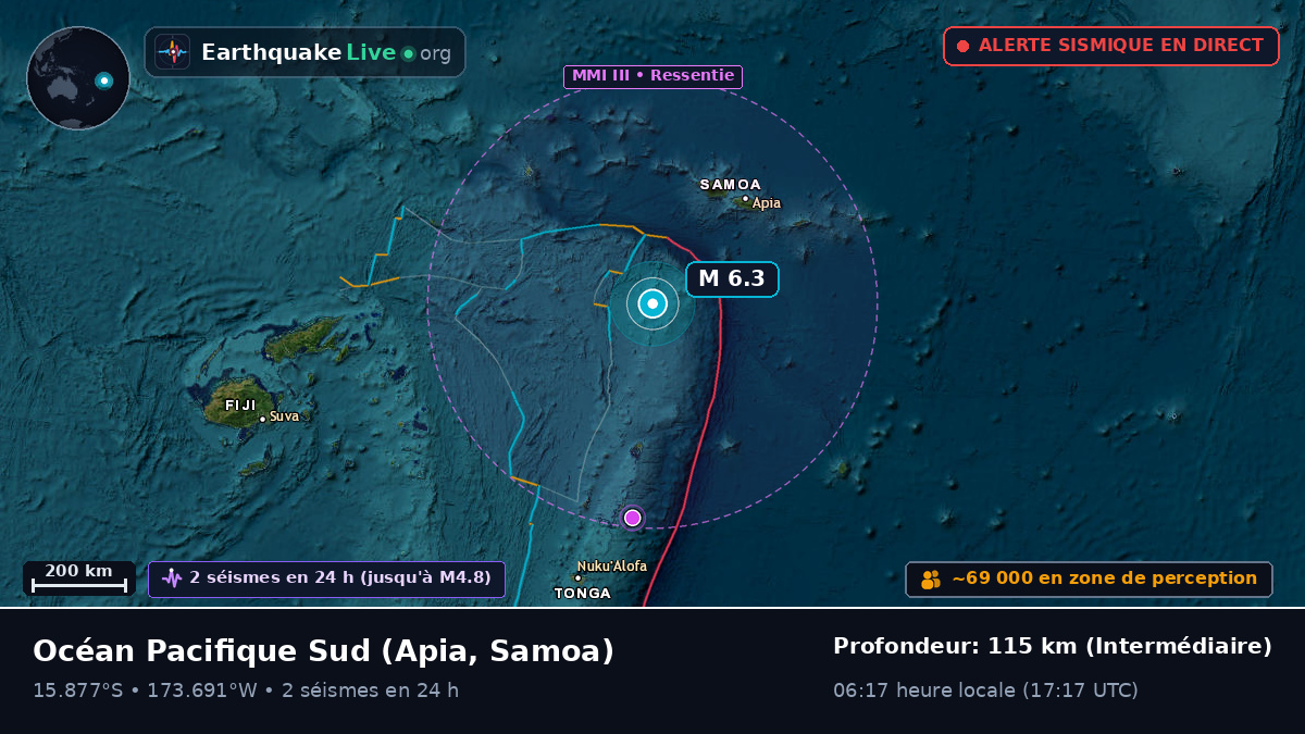 Océan Pacifique Sud (Samoa)