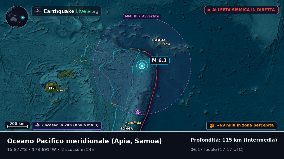 Oceano Pacifico meridionale (Samoa)