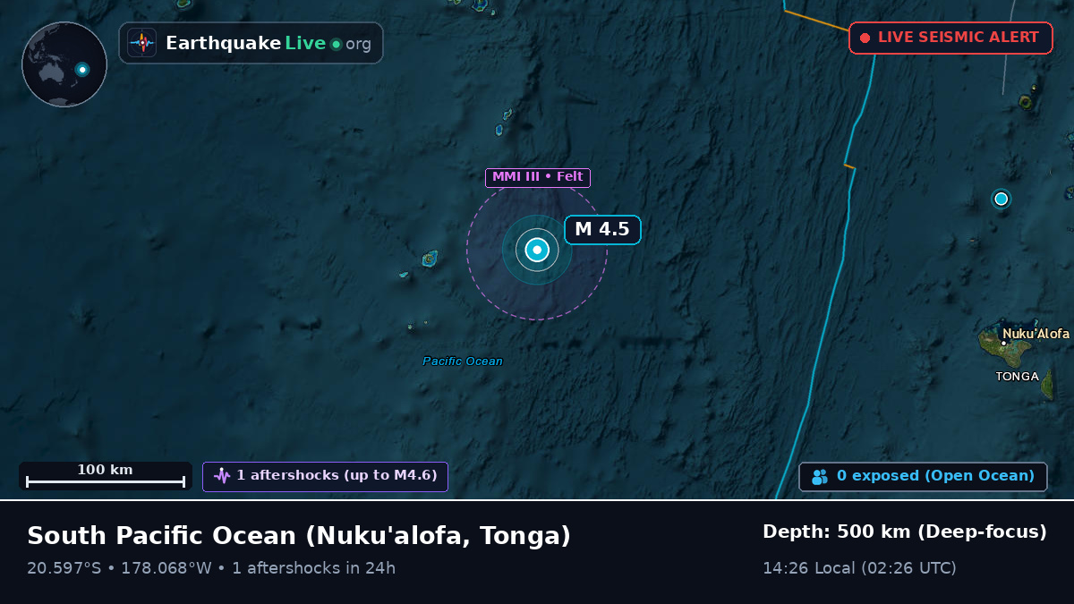 South Pacific Ocean (Tonga)