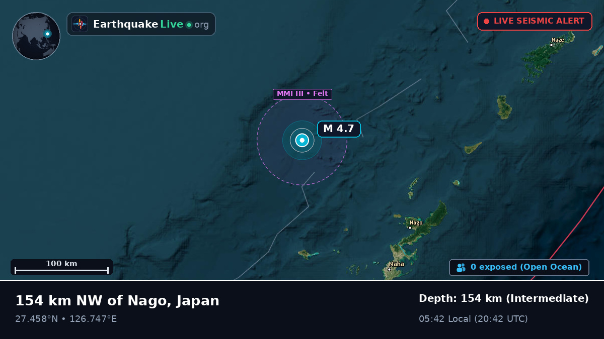 Off the coast of Naha, Japan