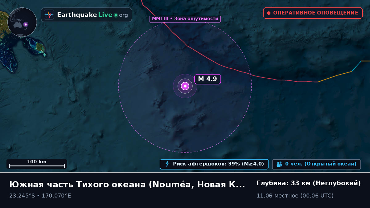 Южная часть Тихого океана (Новая Каледония)