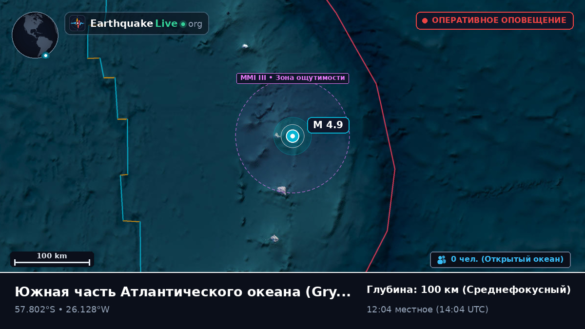Южная часть Атлантического океана (South Georgia and the Islands)