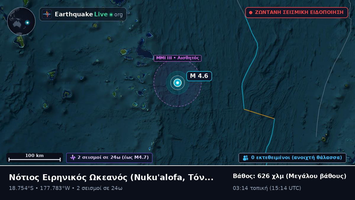 Νότιος Ειρηνικός Ωκεανός (Τόνγκα)