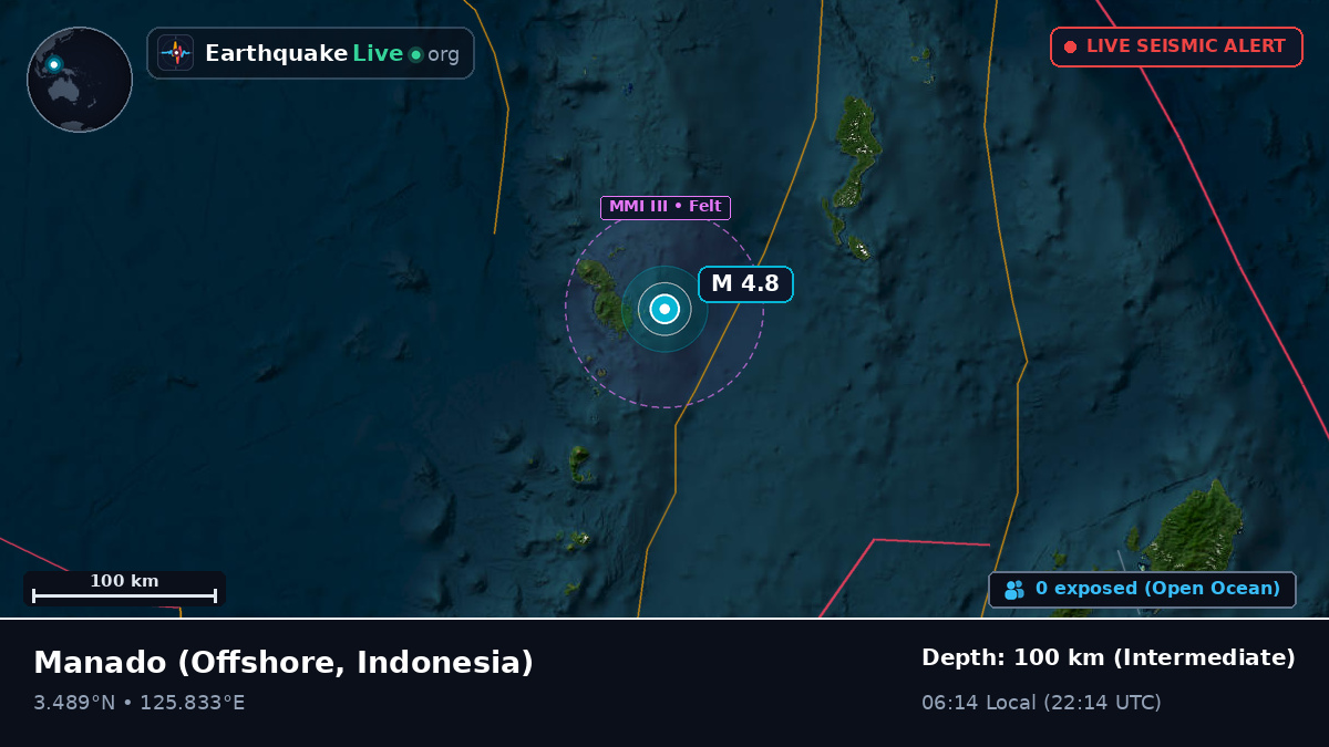 Off the coast of Manado, Indonesia