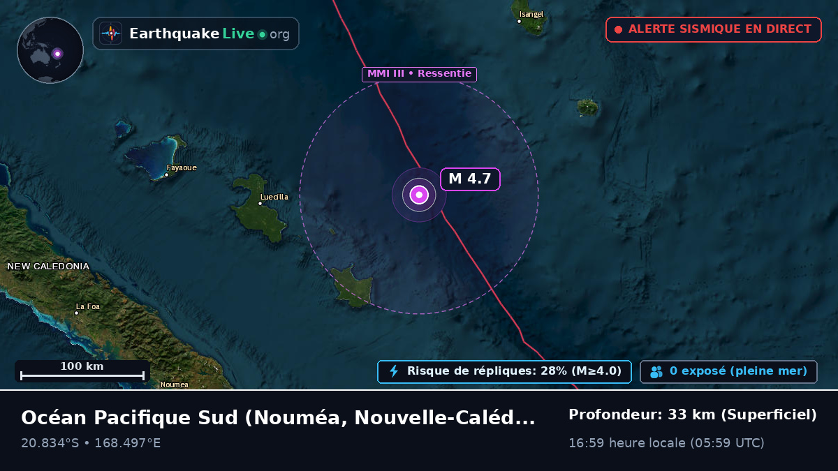 Océan Pacifique Sud (Nouvelle-Calédonie)