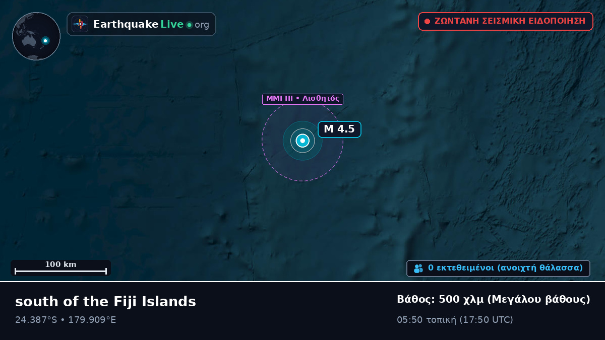 Νότιος Ειρηνικός Ωκεανός (Kermadec Islands)