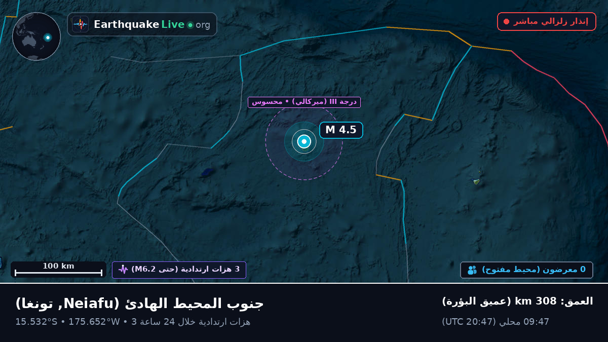 جنوب المحيط الهادئ (تونغا)