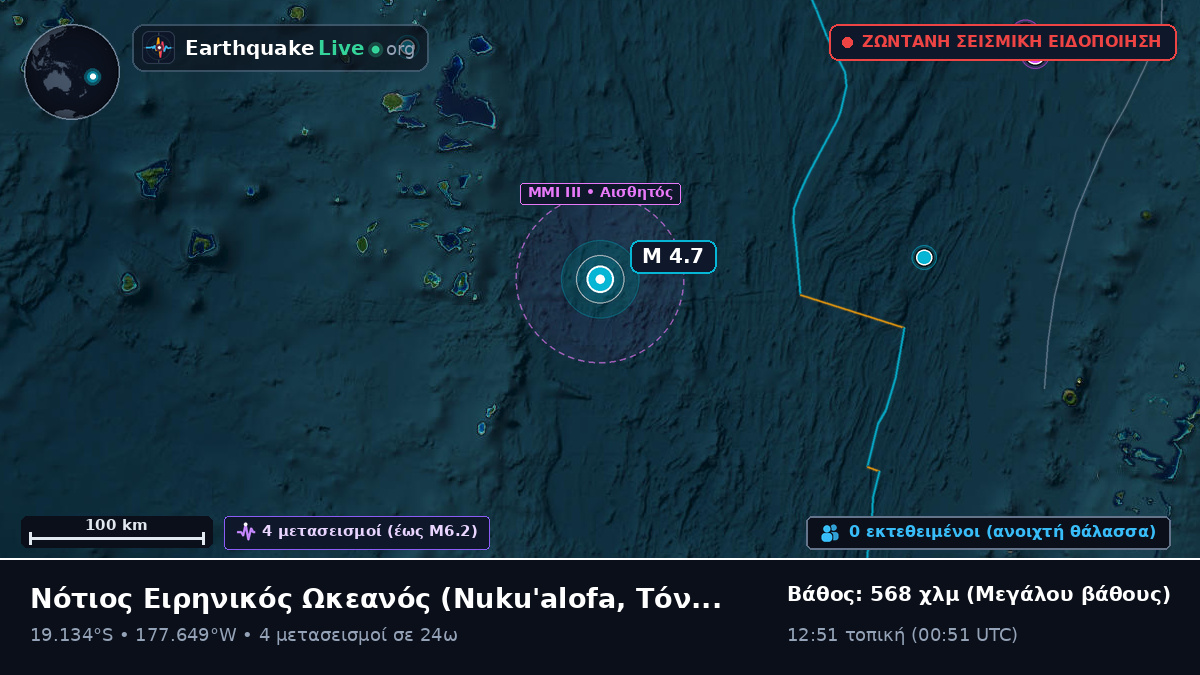 Νότιος Ειρηνικός Ωκεανός (Τόνγκα)