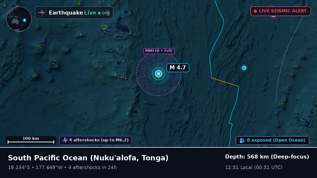 South Pacific Ocean (Tonga)