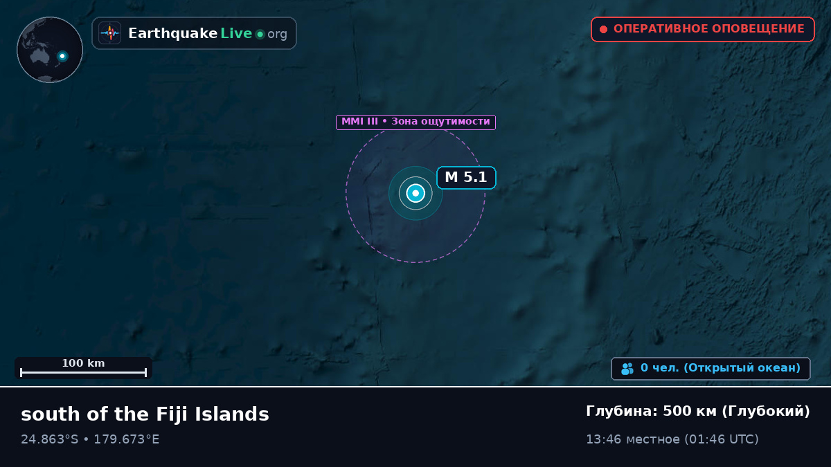 Южная часть Тихого океана (Kermadec Islands)