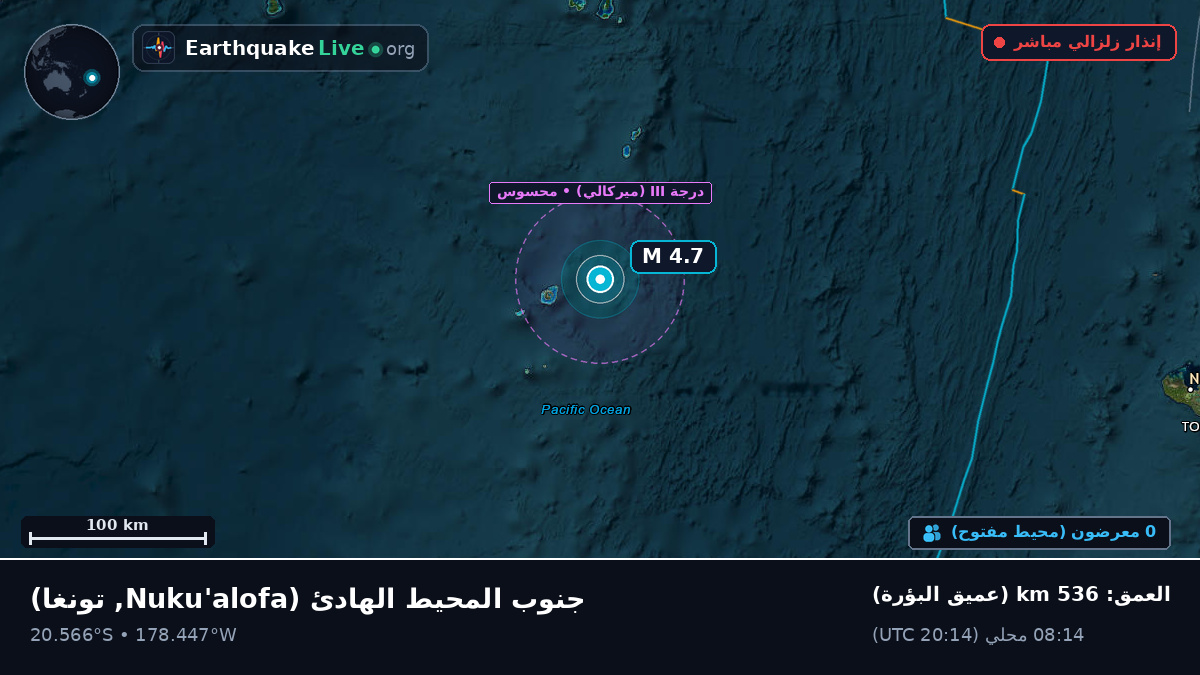 جنوب المحيط الهادئ (تونغا)