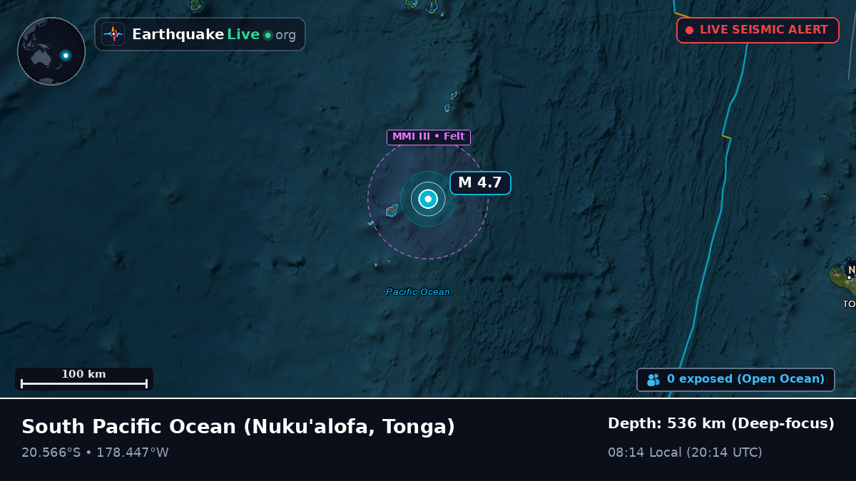 South Pacific Ocean (Tonga)