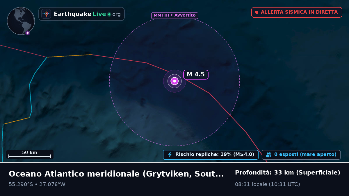 Oceano Atlantico meridionale (South Georgia and the Islands)
