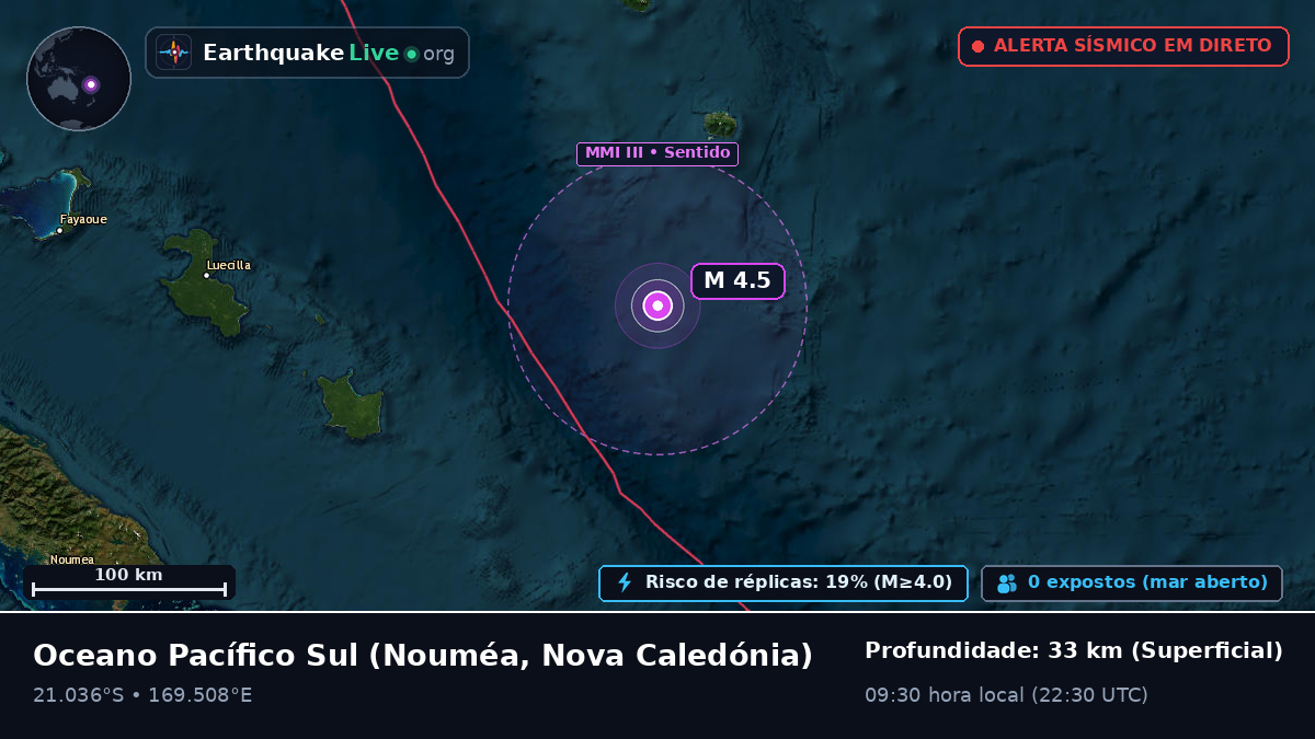 Oceano Pacífico Sul (Nova Caledónia)