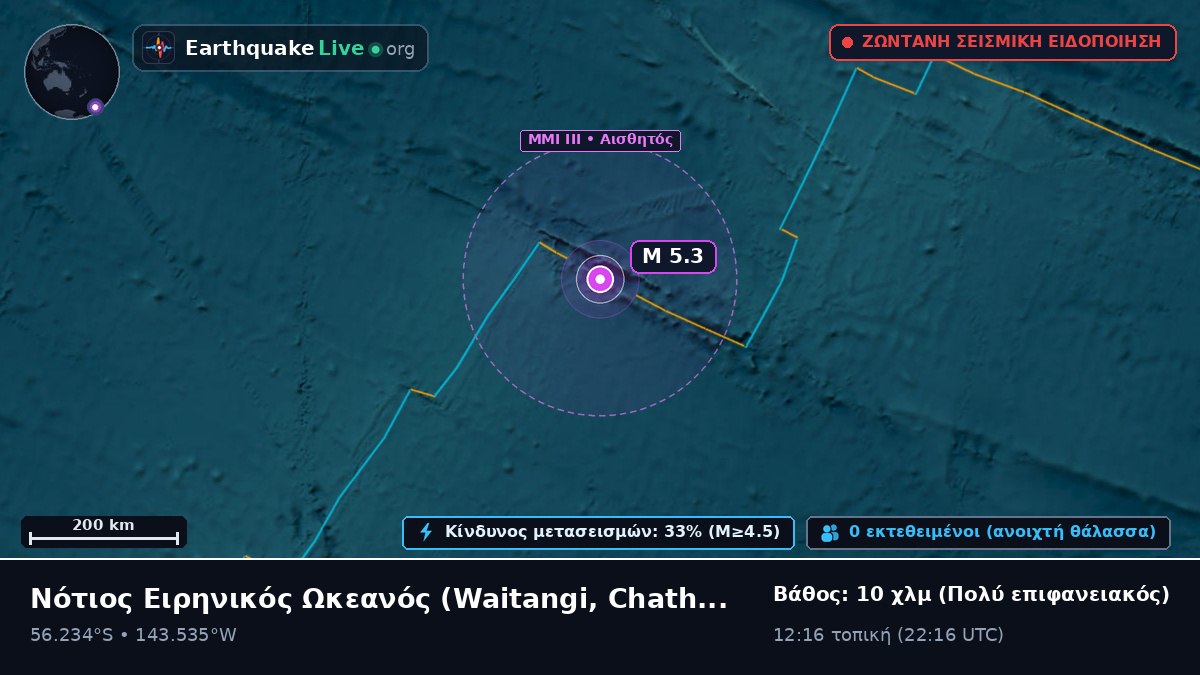 Νότιος Ειρηνικός Ωκεανός (Chatham Islands)