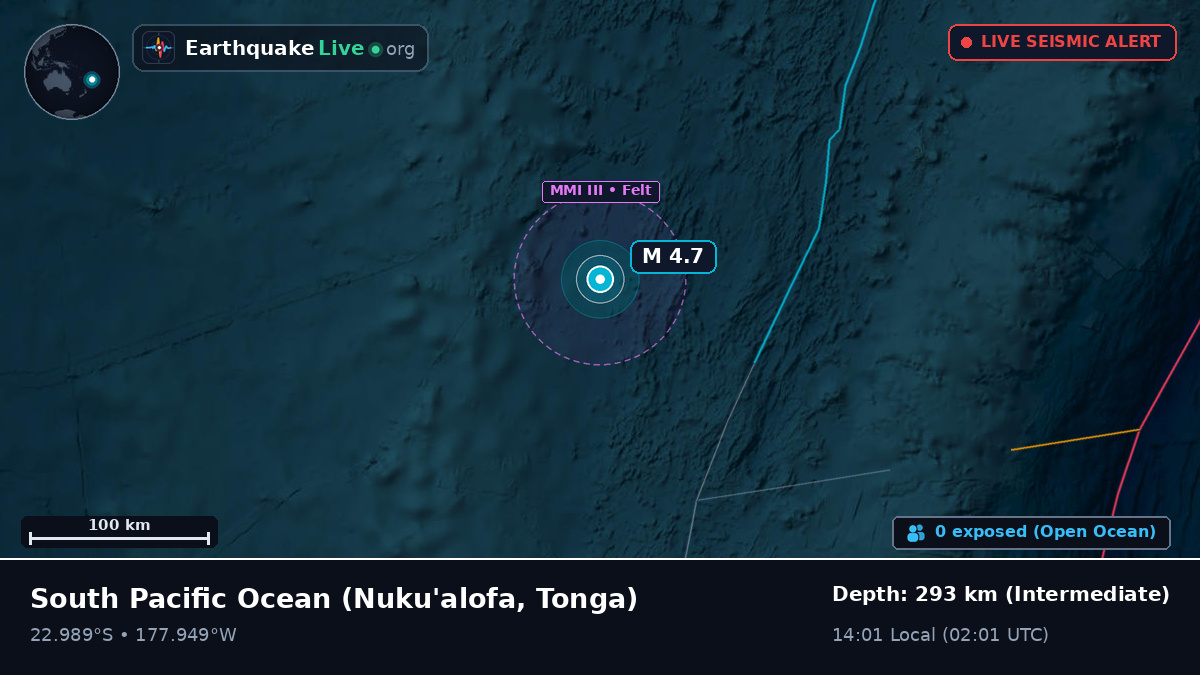 South Pacific Ocean (Tonga)