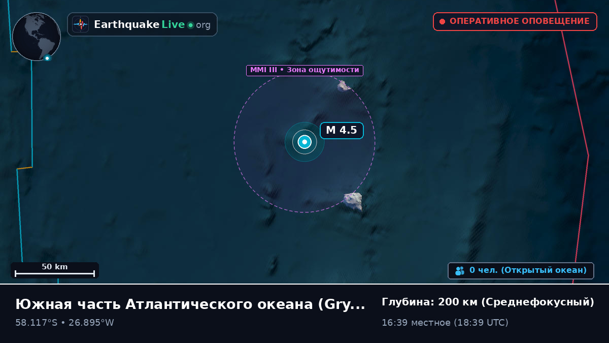 Южная часть Атлантического океана (South Georgia and the Islands)