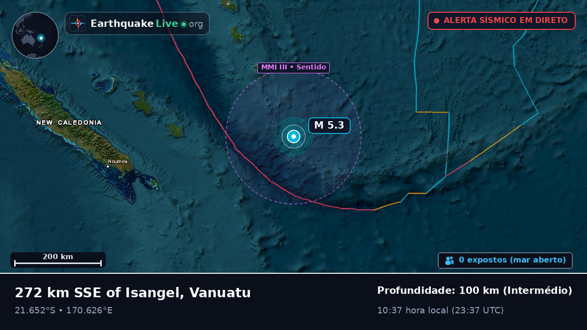 Oceano Pacífico Sul (Nova Caledónia)