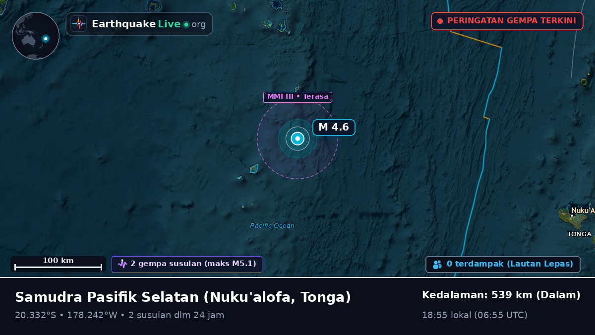 Samudra Pasifik Selatan (Tonga)