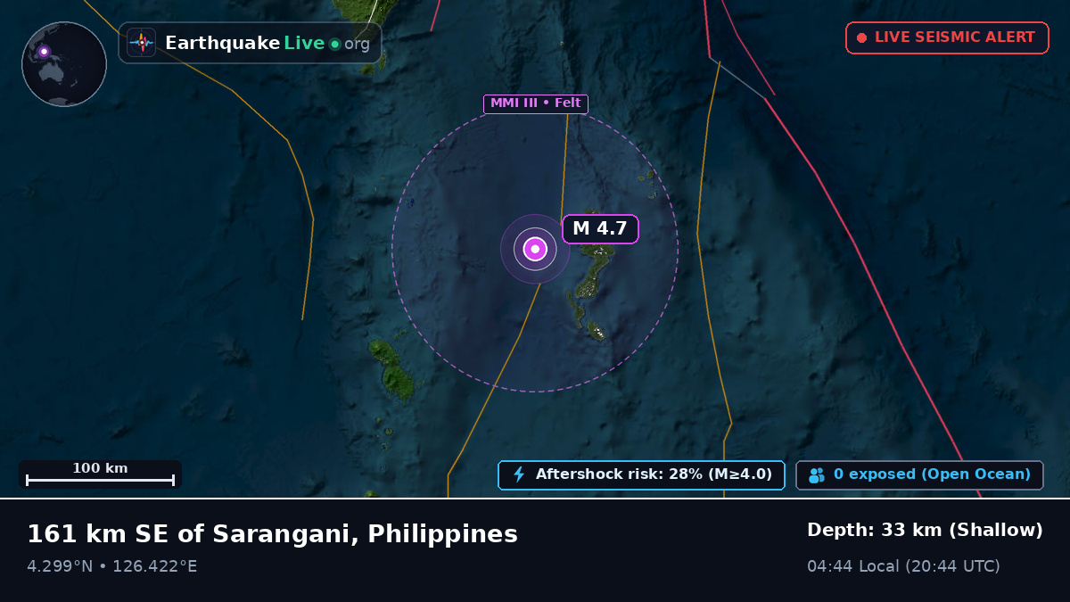 Off the coast of General Santos, Philippines