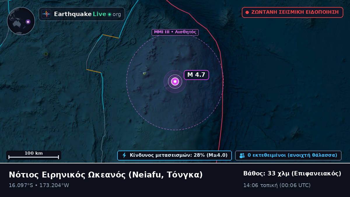 Νότιος Ειρηνικός Ωκεανός (Τόνγκα)