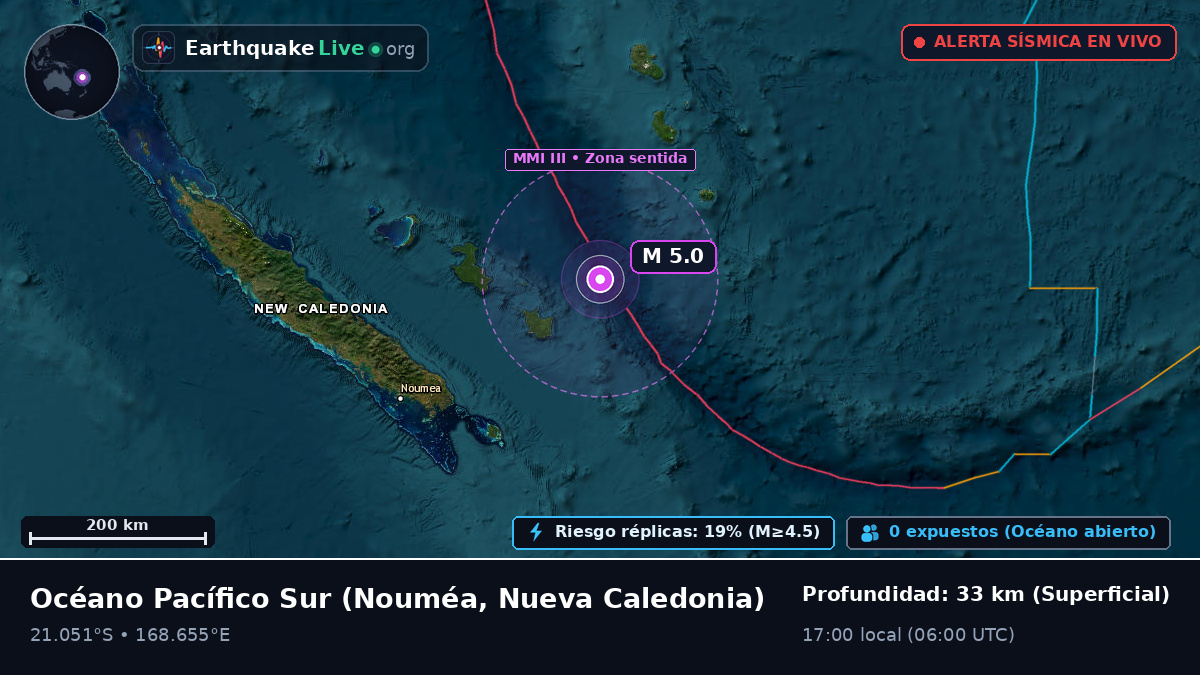 Océano Pacífico Sur (Nueva Caledonia)