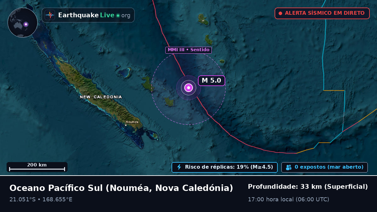 Oceano Pacífico Sul (Nova Caledónia)