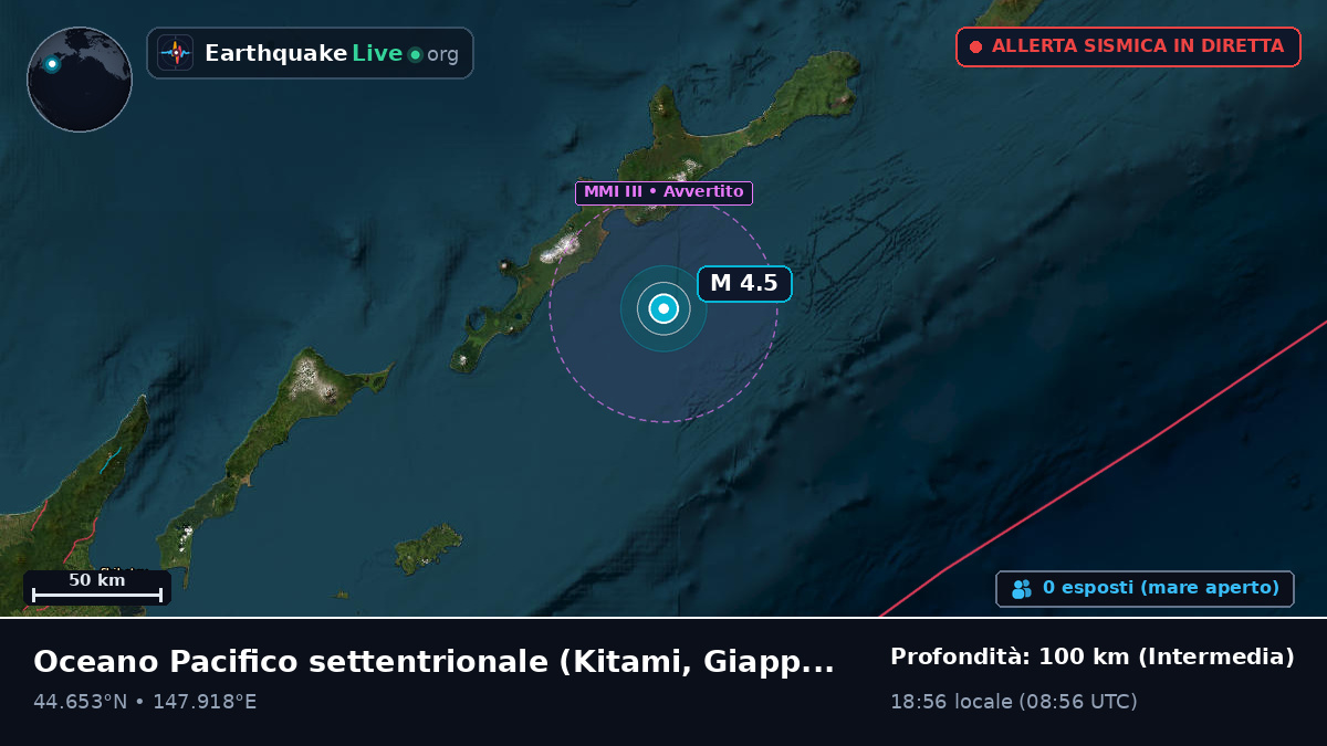 Oceano Pacifico settentrionale (Giappone)