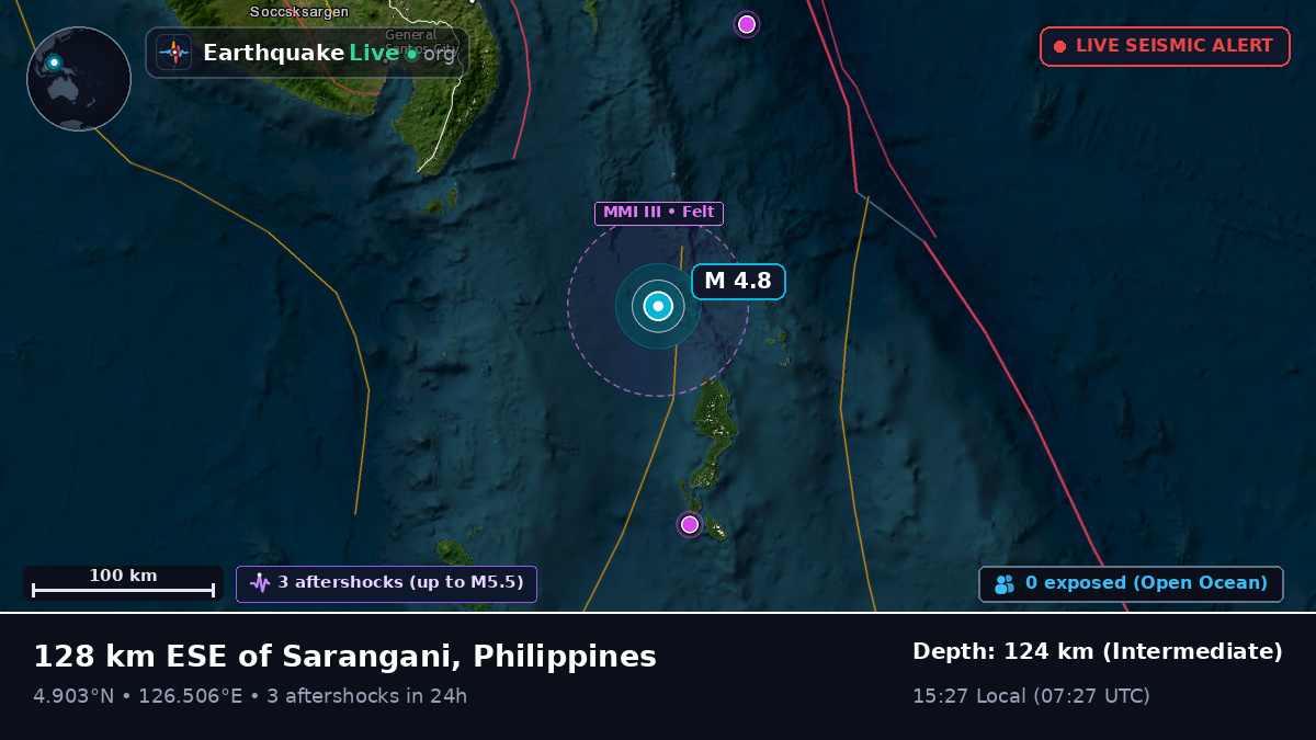 Off the coast of General Santos, Philippines