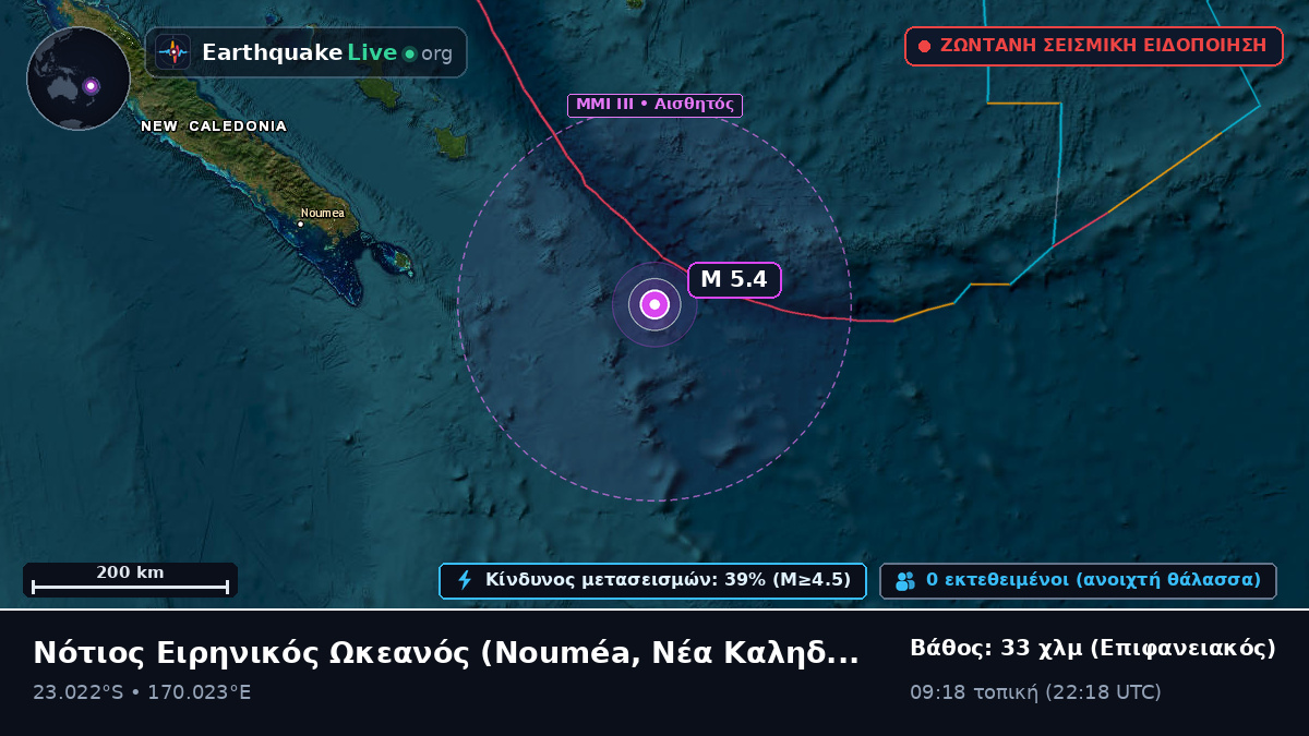 Νότιος Ειρηνικός Ωκεανός (Νέα Καληδονία)