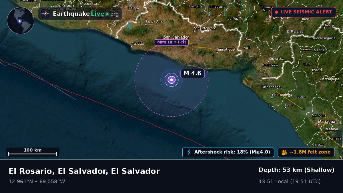 Off the coast of San Salvador, El Salvador