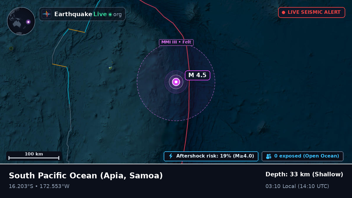 South Pacific Ocean (Samoa)