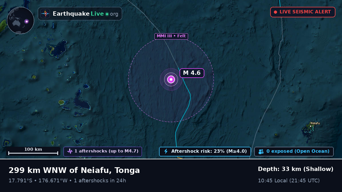 South Pacific Ocean (Tonga)