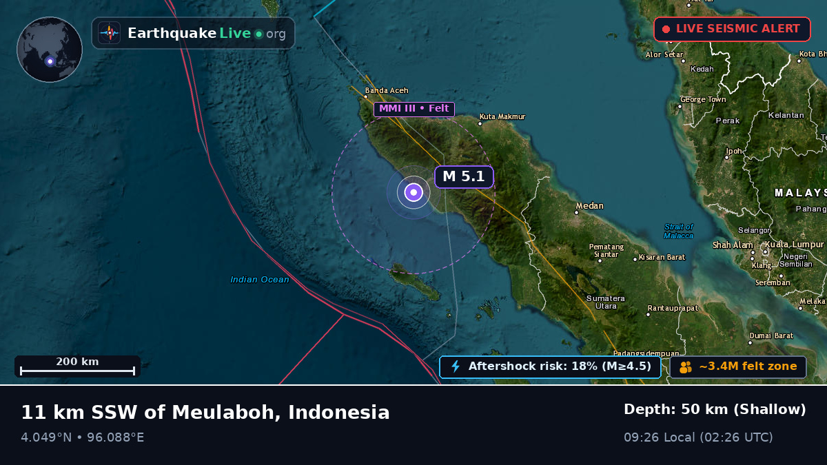 Off the coast of Banda Aceh, Indonesia