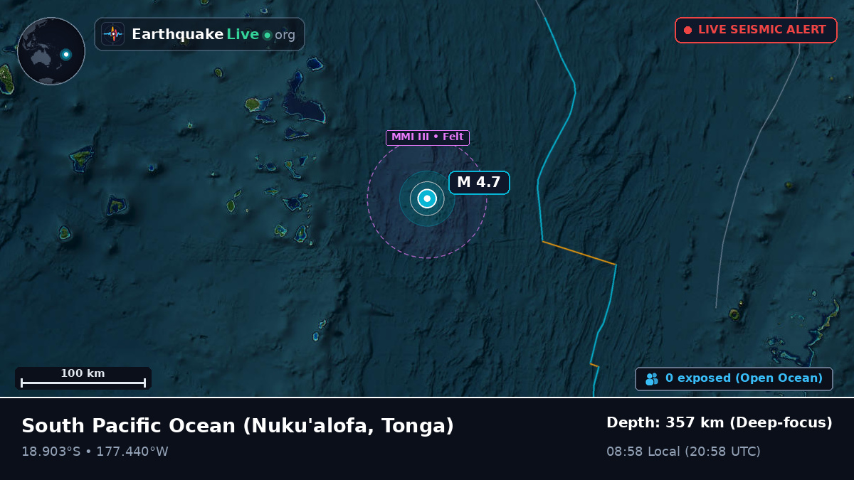 South Pacific Ocean (Tonga)