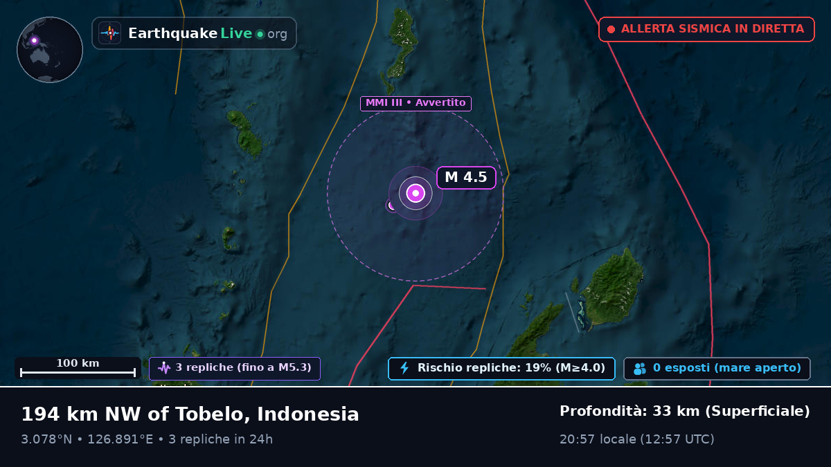 Oceano Pacifico settentrionale (Indonesia)