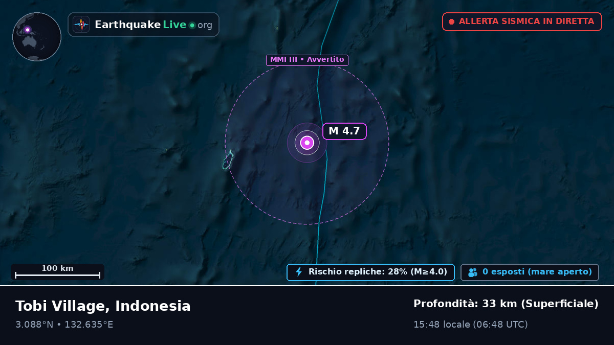 Oceano Pacifico settentrionale (Indonesia)