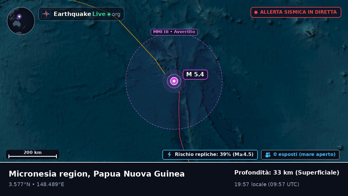 Oceano Pacifico settentrionale (Papua Nuova Guinea)