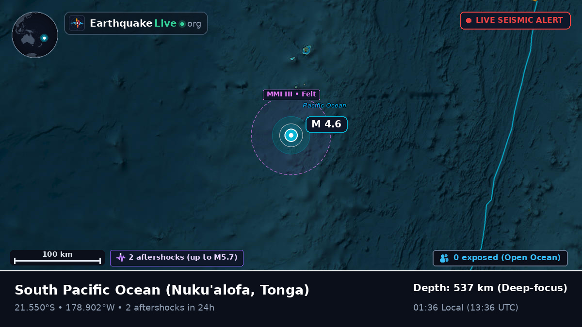 South Pacific Ocean (Tonga)