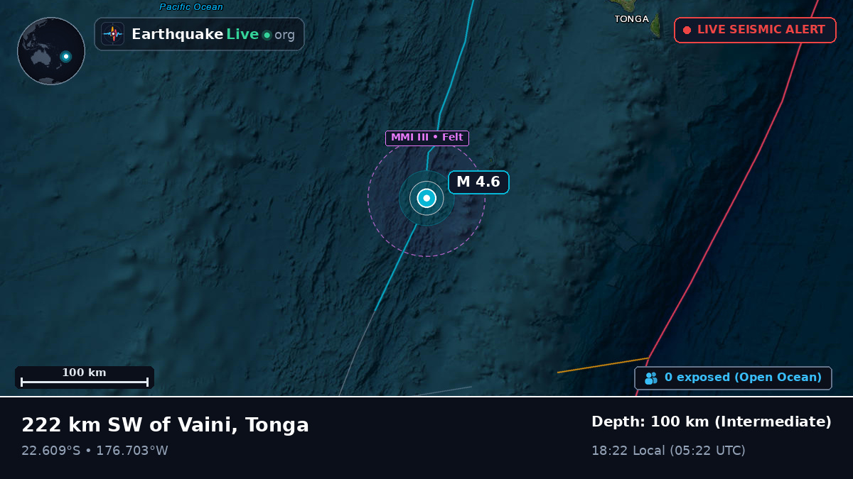 Off the coast of Nuku'alofa, Tonga