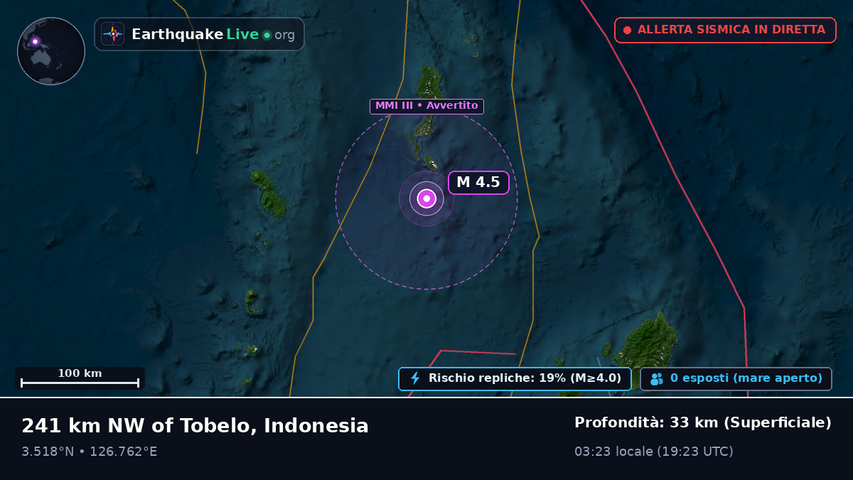 Oceano Pacifico settentrionale (Indonesia)