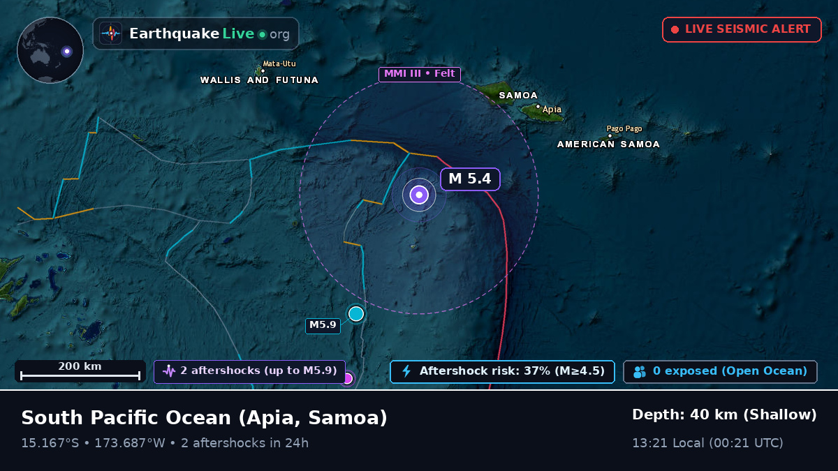 South Pacific Ocean (Samoa)